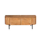 Compact Tv-meubel - Naturel Mangohout - 120 cm - Zwevend of Staand Entertainment Centers & TV Stands Starfurn