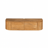 Compact Tv-meubel - Naturel Mangohout - 120 cm - Zwevend of Staand Entertainment Centers & TV Stands Starfurn