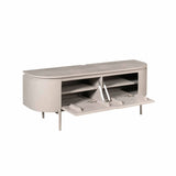 Compact Tv-meubel - Taupe Mangohout - 120 cm - Zwevend of Staand Entertainment Centers & TV Stands Starfurn