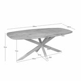 Deens Ovale Eettafel - Naturel Eikenhout - 200 cm - Zandkleurige Poot Kitchen & Dining Room Tables Starfurn