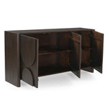 Design Dressoir - Bruin Mangohout - 160 cm - Organische Vormen Buffets Starfurn