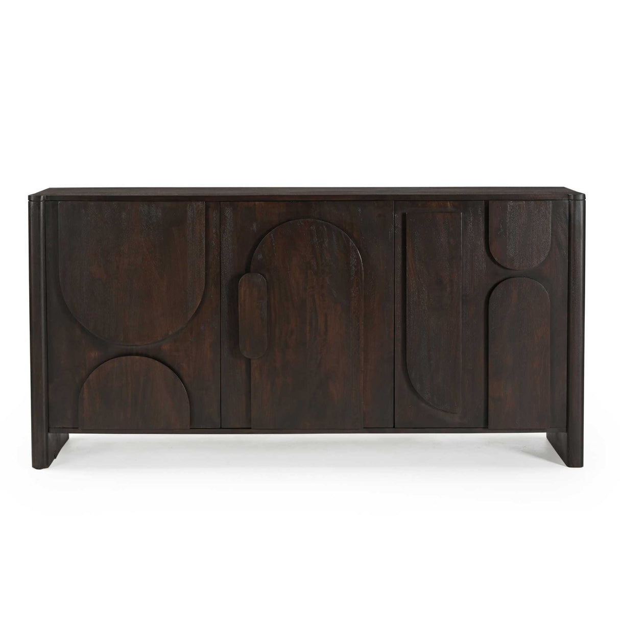 Design Dressoir - Bruin Mangohout - 160 cm - Organische Vormen Buffets Starfurn