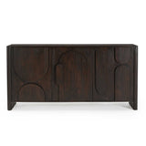Design Dressoir - Bruin Mangohout - 160 cm - Organische Vormen Buffets Starfurn