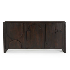 Design Dressoir - Bruin Mangohout - 160 cm - Organische Vormen Buffets Starfurn