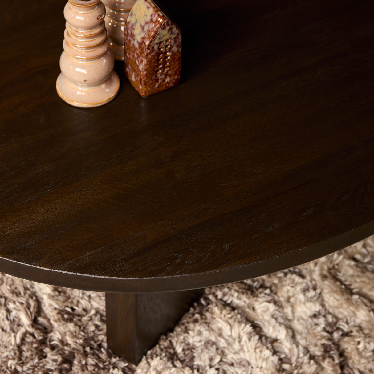 Design Salontafel - Bruin Eikenhout - 130 cm - Organische Vorm Coffee Tables Starfurn