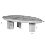 Design Salontafel - Bruin Eikenhout - 130 cm - Organische Vorm Coffee Tables Starfurn