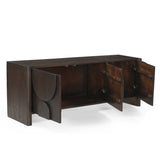 Design Tv-meubel - Bruin Mangohout - 150 cm - Organische Vormen Entertainment Centers & TV Stands Starfurn