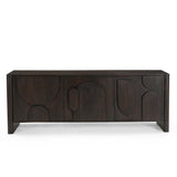 Design Tv-meubel - Bruin Mangohout - 150 cm - Organische Vormen Entertainment Centers & TV Stands Starfurn