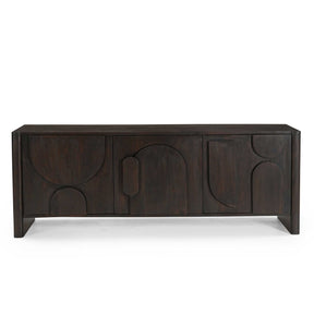 Design Tv-meubel - Bruin Mangohout - 150 cm - Organische Vormen Entertainment Centers & TV Stands Starfurn