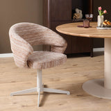 Draaibare eetkamerstoel Jade Taupe Starfurn