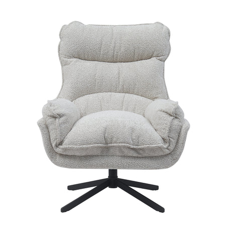 Off-white draaibare fauteuil van polyester, foto 5
