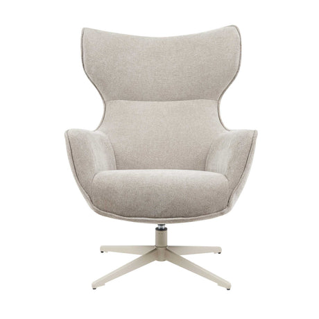Taupe draaibare fauteuil van stof, foto 3