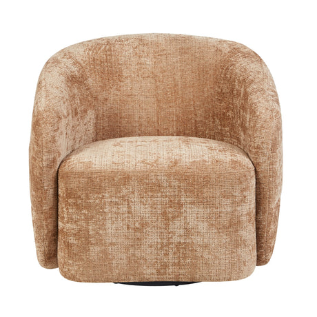 Draaifauteuil in cinnamon met zachte, afgeronde vormen, foto 4