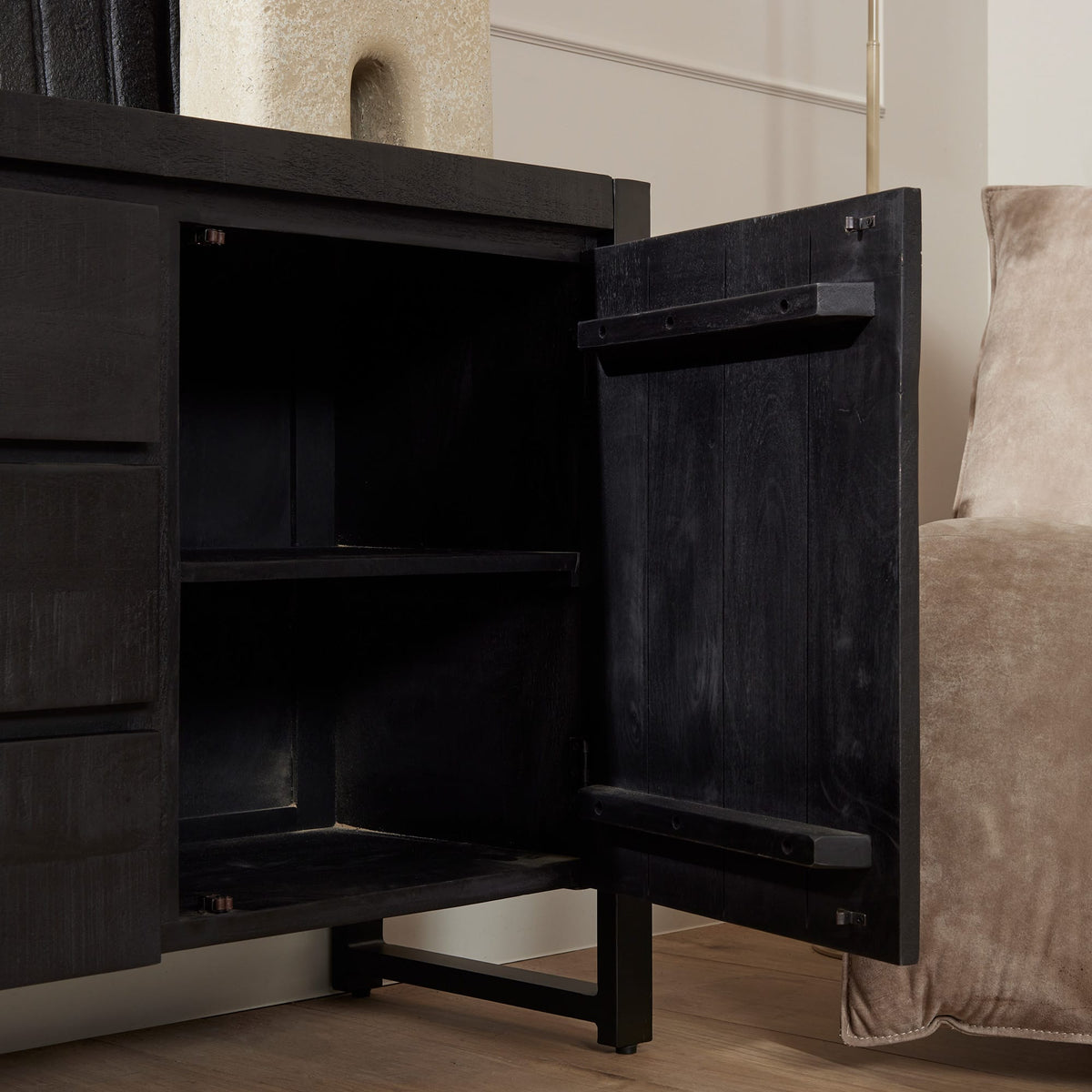 Dressoir Boaz Black | 160 cm Starfurn