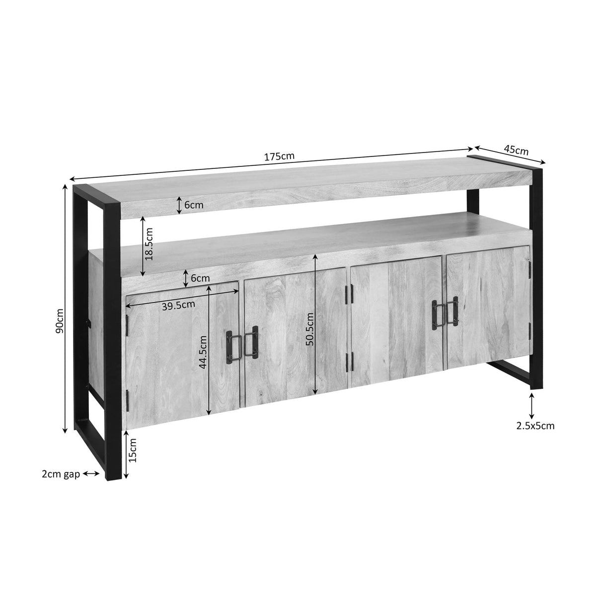 Dressoir Britt | 175 cm Starfurn