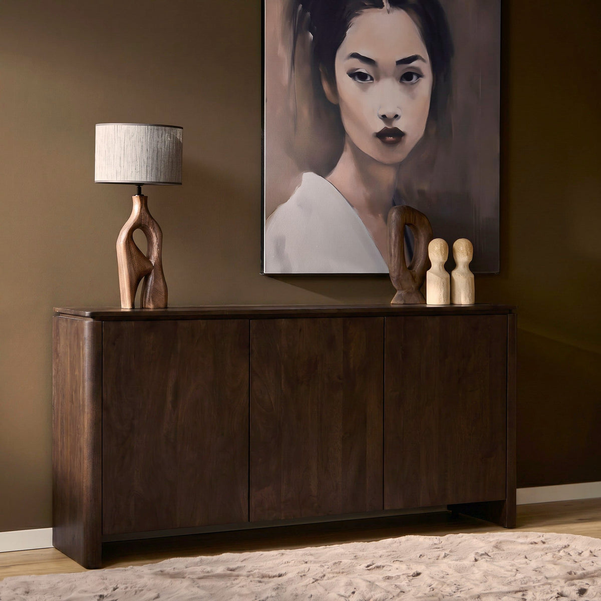 Dressoir Dallas Bruin Mangohout 165 cm Starfurn