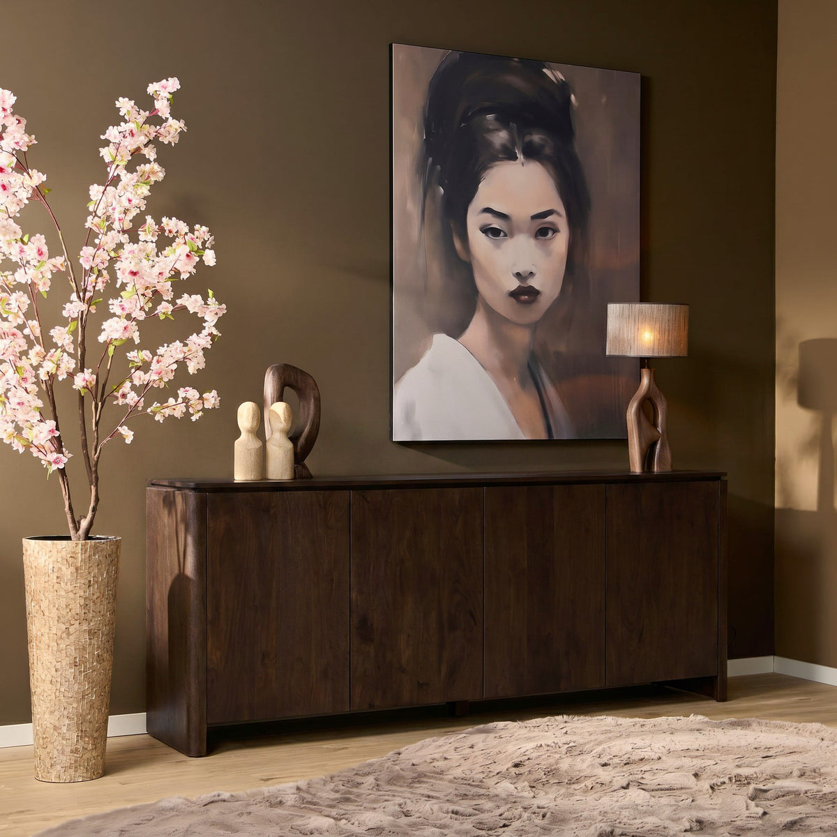Dressoir Dallas Bruin Mangohout 210 cm Starfurn