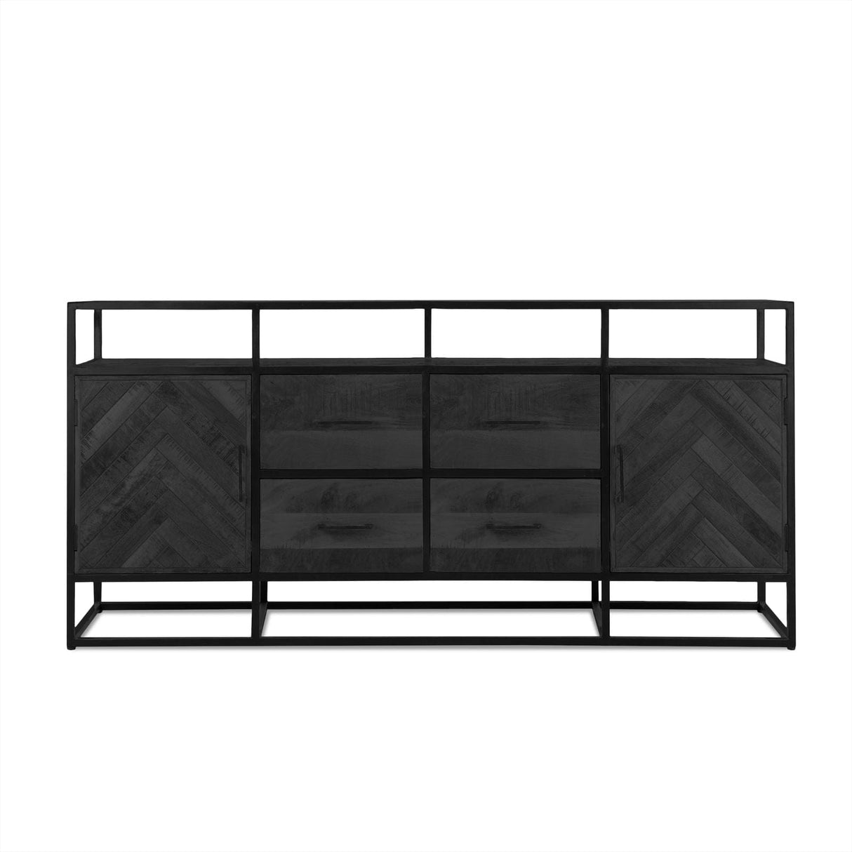 Dressoir Jax Zwart 200 Benoa