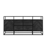 Dressoir Jax Zwart 200 Benoa