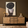 Dressoir Mangohout Natural - 210 cm - 2 Deuren & 4 Lades Sideboards Starfurn