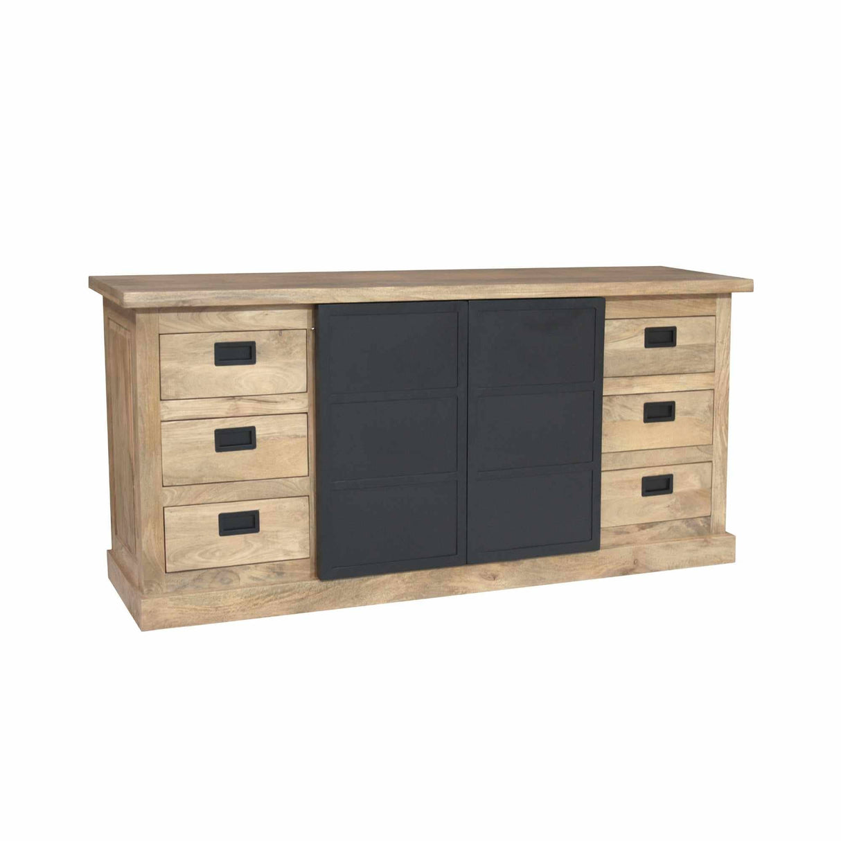 Dressoir - Naturel - Mangohout - Metaal - 200 cm Dressers Starfurn