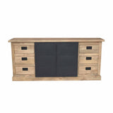 Dressoir - Naturel - Mangohout - Metaal - 200 cm Dressers Starfurn
