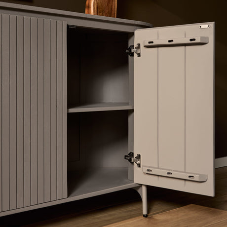 Dressoir - Taupe - Mangohout - 165 cm Buffets Starfurn