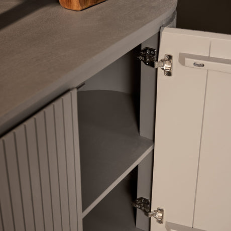 Dressoir - Taupe - Mangohout - 165 cm Buffets Starfurn