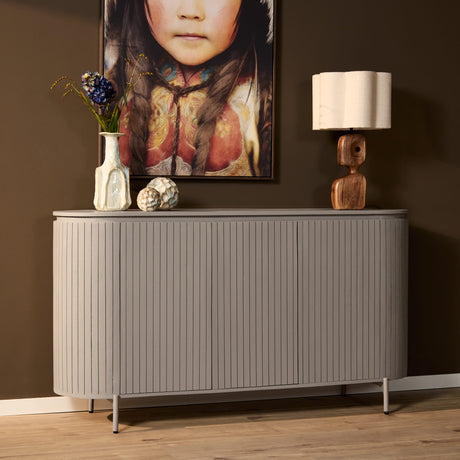 Dressoir - Taupe - Mangohout - 165 cm Buffets Starfurn