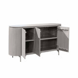 Dressoir - Taupe - Mangohout - 165 cm Buffets Starfurn