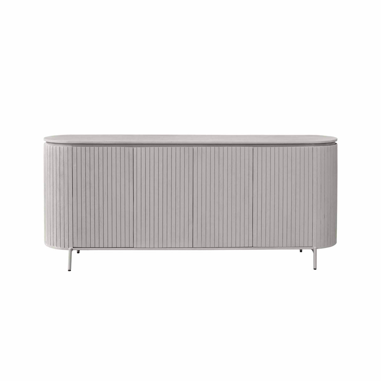 Dressoir - Taupe - Mangohout - 210 cm - 4 Deuren Buffets Starfurn