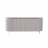 Dressoir - Taupe - Mangohout - 210 cm - 4 Deuren Buffets Starfurn