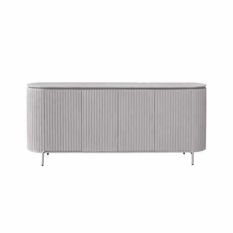 Dressoir - Taupe - Mangohout - 210 cm - 4 Deuren Buffets Starfurn