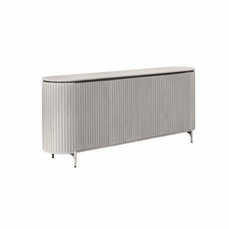 Dressoir - Taupe - Mangohout - 210 cm - 4 Deuren Buffets Starfurn