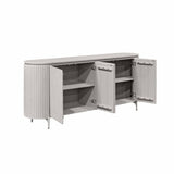 Dressoir - Taupe - Mangohout - 210 cm - 4 Deuren Buffets Starfurn