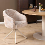 Eetkamerstoel Bella | Beige | Poot Sand | Met armleuning Starfurn