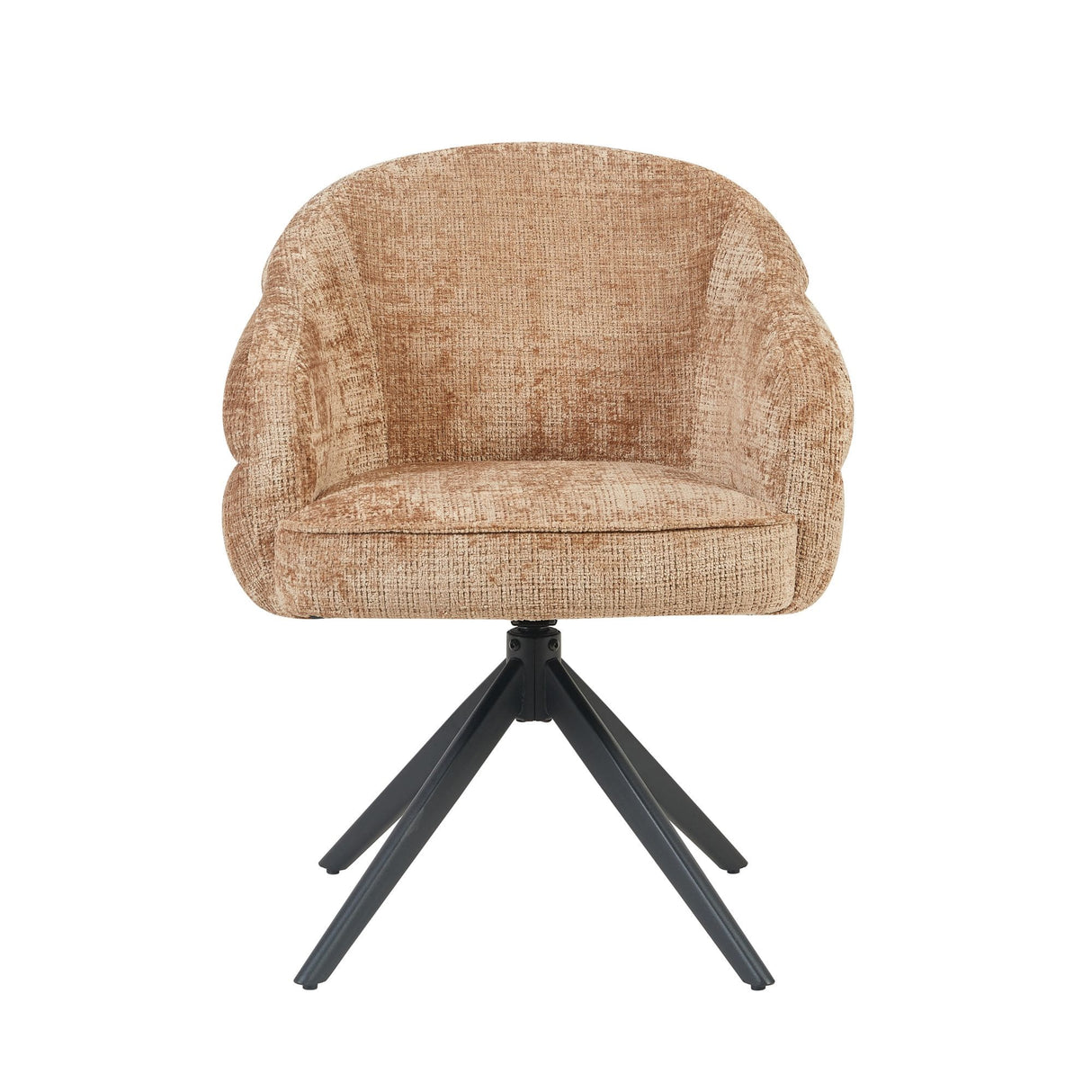 Eetkamerstoel Bella | Cinnamon | Poot Black | Met armleuning Starfurn