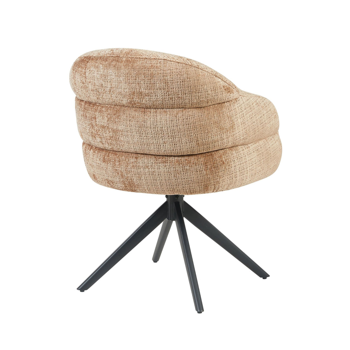 Eetkamerstoel Bella | Cinnamon | Poot Black | Met armleuning Starfurn
