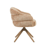 Eetkamerstoel Bella | Cinnamon | Poot Bronze | Met armleuning Starfurn