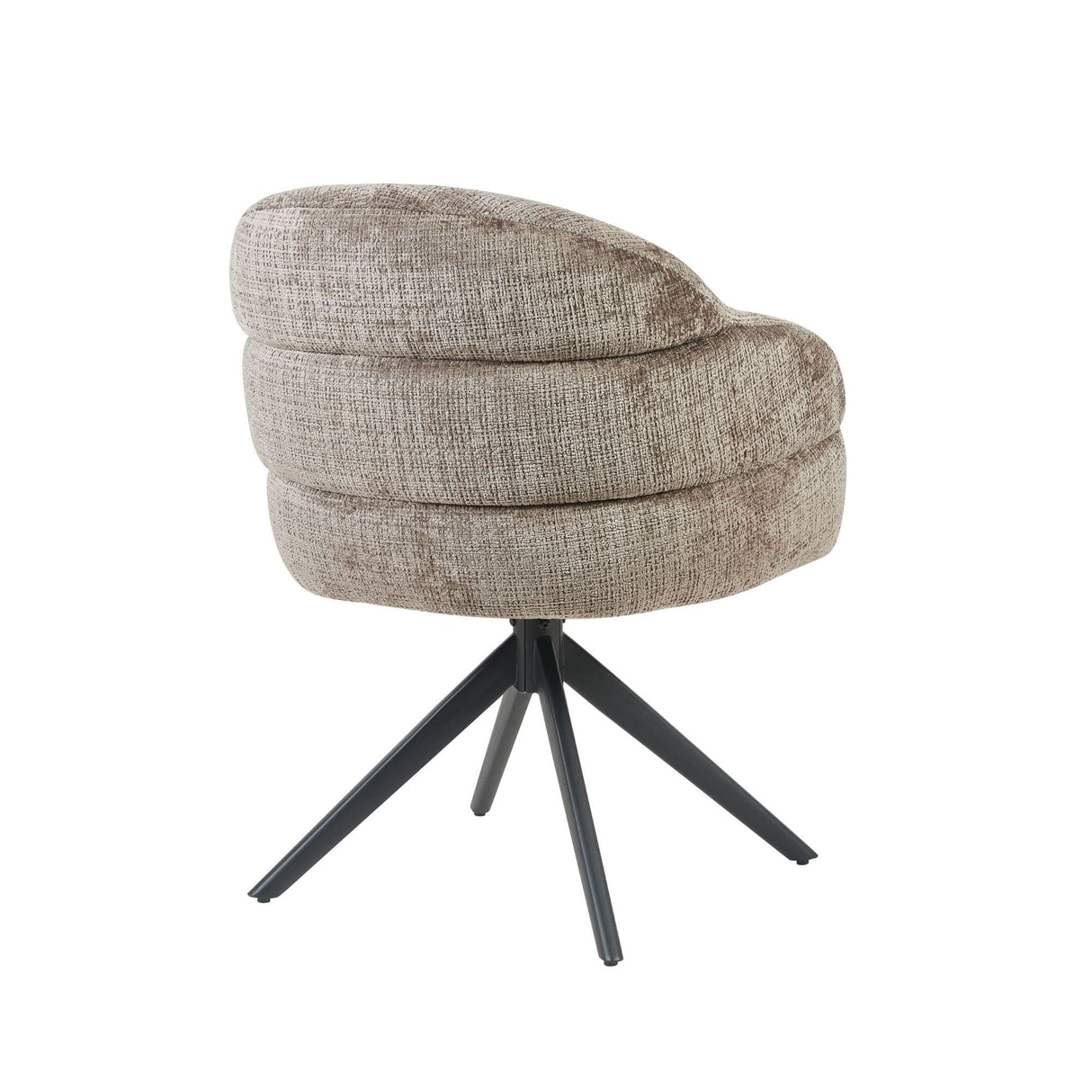 Eetkamerstoel Bella | Clay | Poot Black | Met armleuning Starfurn