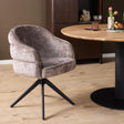 Eetkamerstoel Bella | Clay | Poot Black | Met armleuning Starfurn
