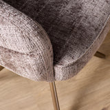 Eetkamerstoel Bella | Clay | Poot Bronze | Met armleuning Starfurn