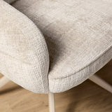 Eetkamerstoel Bella | Off White | Poot Sand | Met armleuning Starfurn