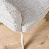 Eetkamerstoel Bella | Off White | Poot Sand | Met armleuning Starfurn