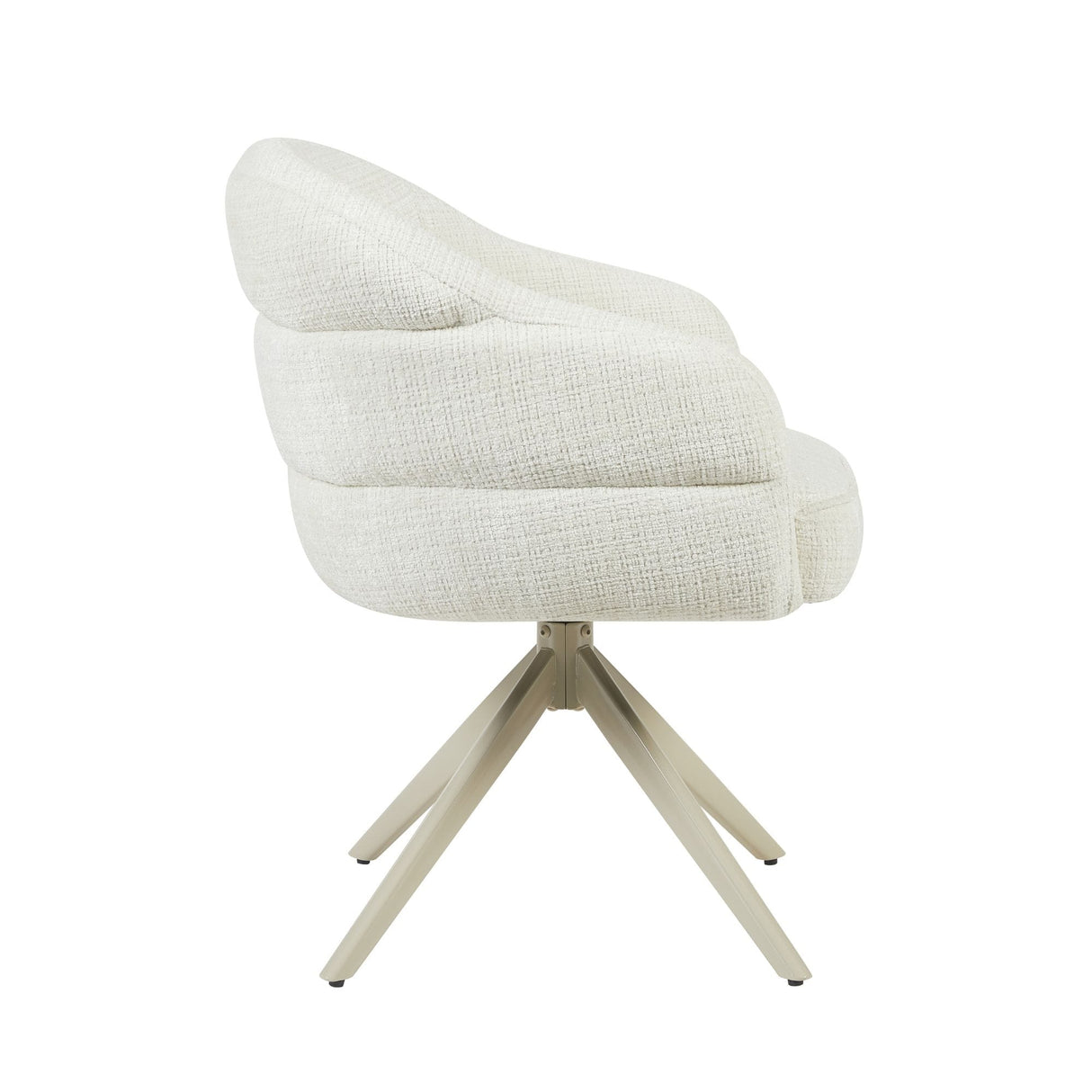 Eetkamerstoel Bella | Off White | Poot Sand | Met armleuning Starfurn
