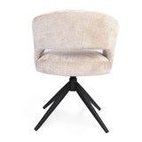 Eetkamerstoel Demi | Beige | Poot Black | Met armleuning Starfurn