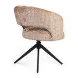 Eetkamerstoel Demi | Cinnamon | Poot Black | Met armleuning Starfurn