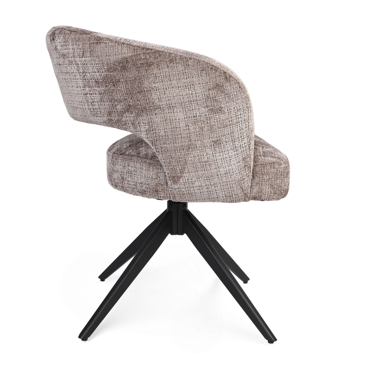 Eetkamerstoel Demi | Clay | Poot Black | Met armleuning Starfurn