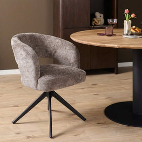 Eetkamerstoel Demi | Clay | Poot Black | Met armleuning Starfurn