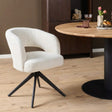 Eetkamerstoel Demi | Off White | Poot Black | Met armleuning Starfurn